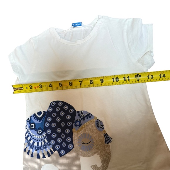Mayoral Kids White Elephant Graphic Short Sleeve T-Shirt Size 7 - Picture 6 of 7